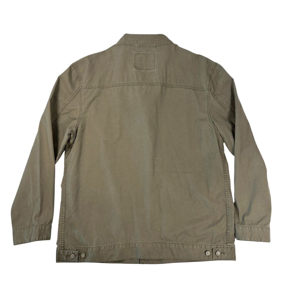 Levi's Men's XXL Field Jacket Olive Brown Canvas Utility Cargo Chore Coat Shell - Picture 2 of 10